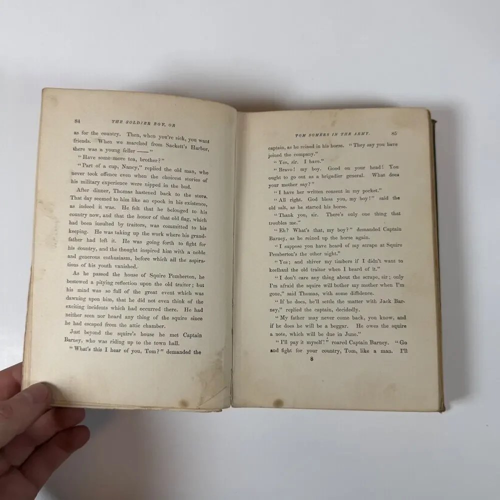 The soldier boy by Oliver Optic 1893 Antique Book